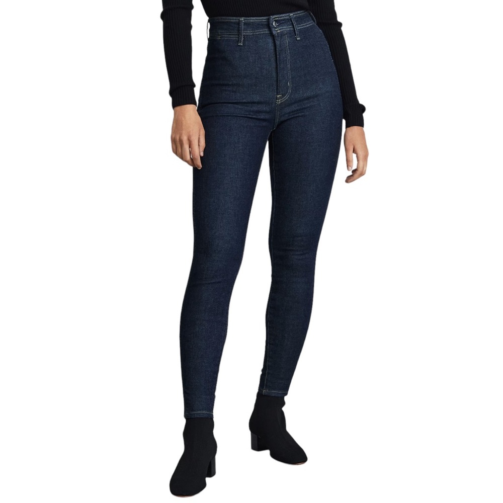 NWT Everlane Women’s The Way-High® Clean Front Skinny Jean Dark Indigo D…